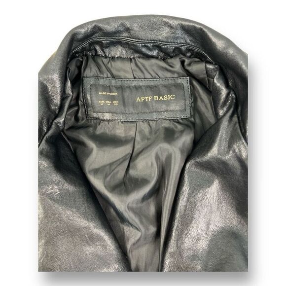 AFTF Basic Leather Jacket Size Medium - Picture 2 of 6